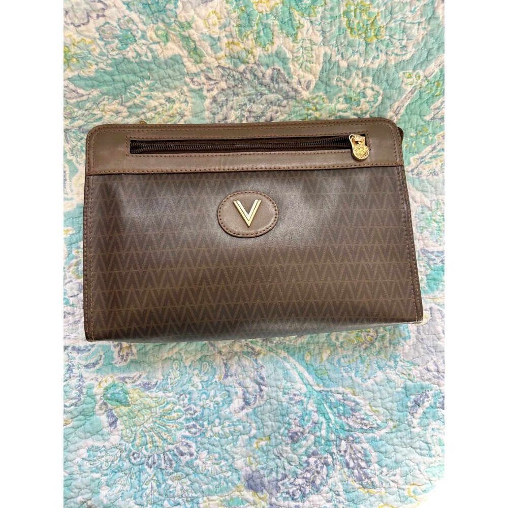 Vintage Mario Valentino Monogram Clutch – Made in Italy